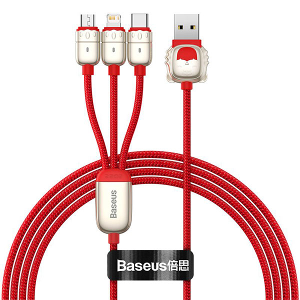 Baseus One-for-Three Data Cable USB to M+L+C