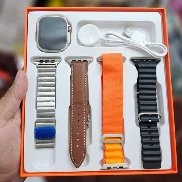 Y10 ULTRA Smart Watch With 4 Straps