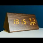 Triangle Wooden Style Digital LED Clock Price In Bangladesh