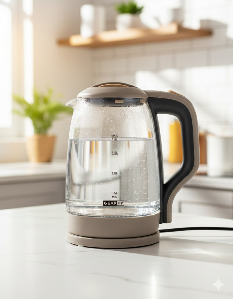 GearUP GK15 1.8L 1500W electric glass kettle